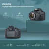 دوربین دیجیتال کانن مدل EOS 2000D به همراه لنز 18-55 میلی متر IS II رنگ مشکی - Image 17