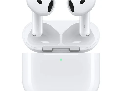 هدفون بلوتوثی اپل مدل AirPods 4 فاقد قابلیت نویز کنسلینگ رنگ سفید