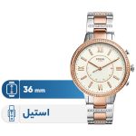 ساعت هوشمند فسیل مدل FTW5011 دارای قابلیت های کنترل موسیقی (Music Player) بند استیل ضدزنگ - رز گلد